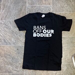 Black Graphic T-Shirt with Bold Text